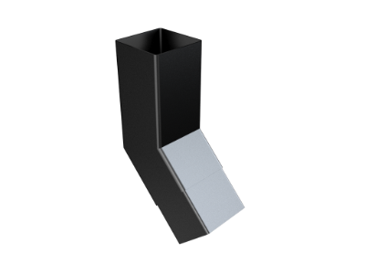 101mm Sq (Rad Edge) Flush Joint Bend 135°