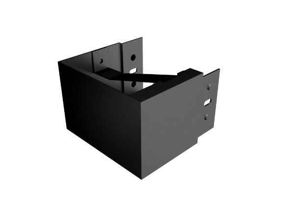 100x75mm Joggle Joint Box Gutter Int Stopend L/H