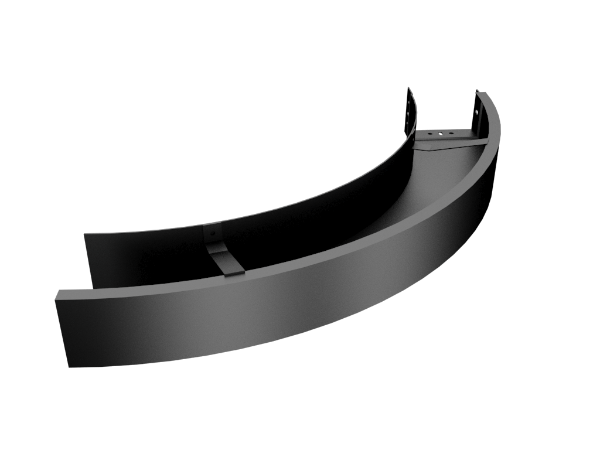 125x100mm Joggle Joint Box Gutter True Radius 1.00m