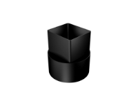 101mm Sq (Rad Edge) Flush Joint Drain Adaptor