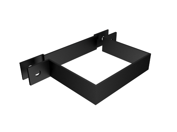 101x76mm Rect (Sq Edge) Pipe Clip Flushfit