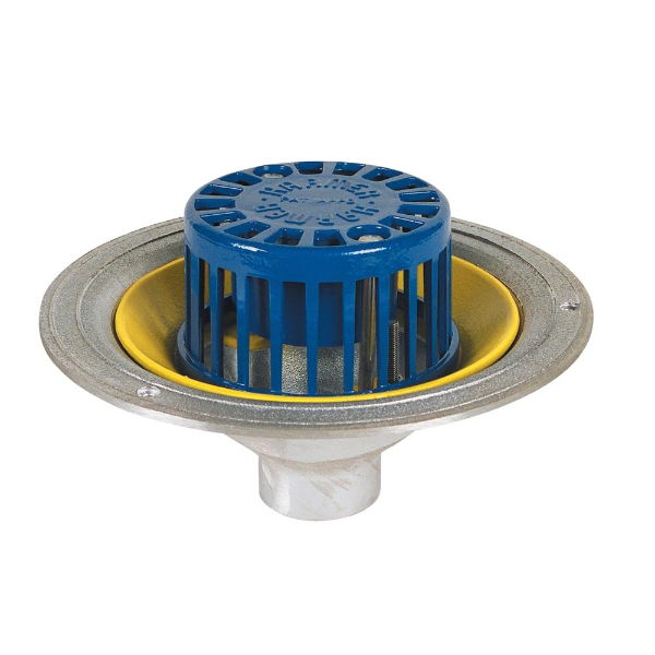 Harmer Anti Vortex Vertical Thread Olet-Dome Grate-100mm Dia