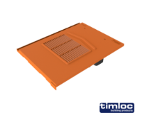 Flat Edge Tile Vent Terracotta Multi