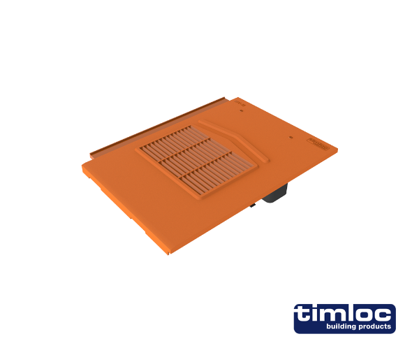 Thin Leading Edge Tile Vent Terracotta