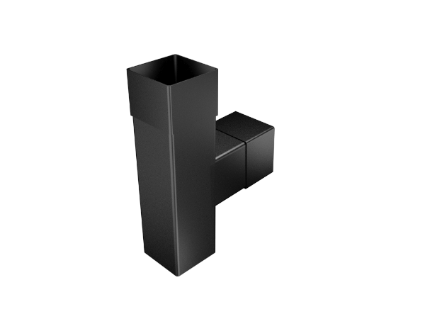 63mm Sq (Rad Edge) Swaged Y-Junction 92.5°