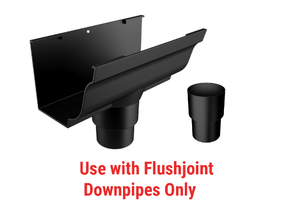 125x100mm Vintage Ogee 63mm Dia F-J Olet & Connector -D/Fix