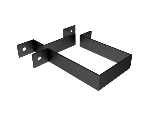 76mm Sq (Sq Edge) 30mm Standoff Pipe Clip