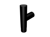 63mm Dia Flush Joint Y-Junction 92.5°