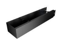 100x75mm Joggle Joint Box Gutter 2.96m c/w Stopend