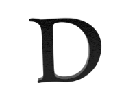 Cast Motif Letter D