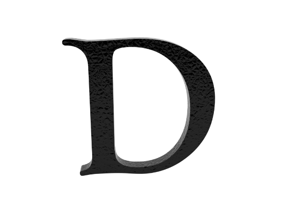 Cast Motif Letter D