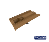 Mini Castellated Tile Vent Brown