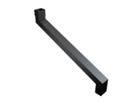 101x76mm Rect (Sq Edge) Cast Clr 2 Pt S/neck 751-1000mm Proj