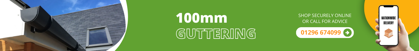 100mm Guttering  - Aluminium Gutters