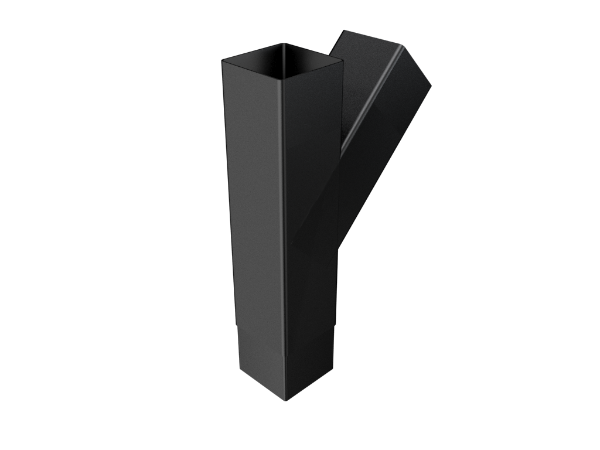 101mm Sq (Rad Edge) Flush Joint Y-Junction 135°