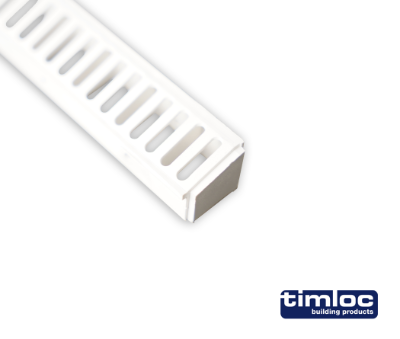 Over fascia eaves vent strip 10mm airflow 300mm white